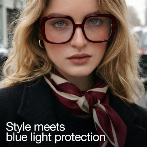 Image of miyya Blue Light Blocking Glasses for Women, Blue Light Glasses for Women Oversized Fashion Glasses