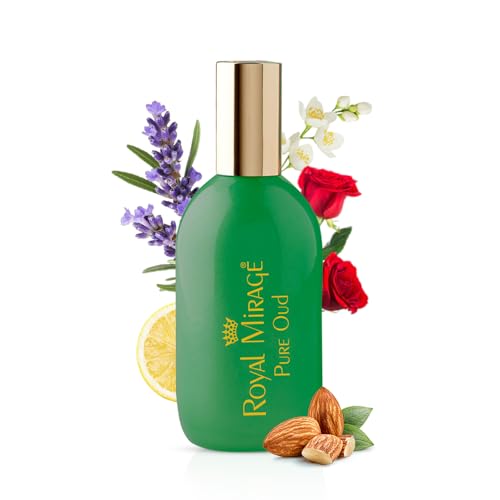 Image of Royal Mirage Pure Oud Eau De Cologne | Long-Lasting Unisex Perfume | Oud, Leather & Saffron Notes | Bold & Captivating Luxury Fragrance | Exotic & Sophisticated Scent | Gift for Men & Women | 120ml