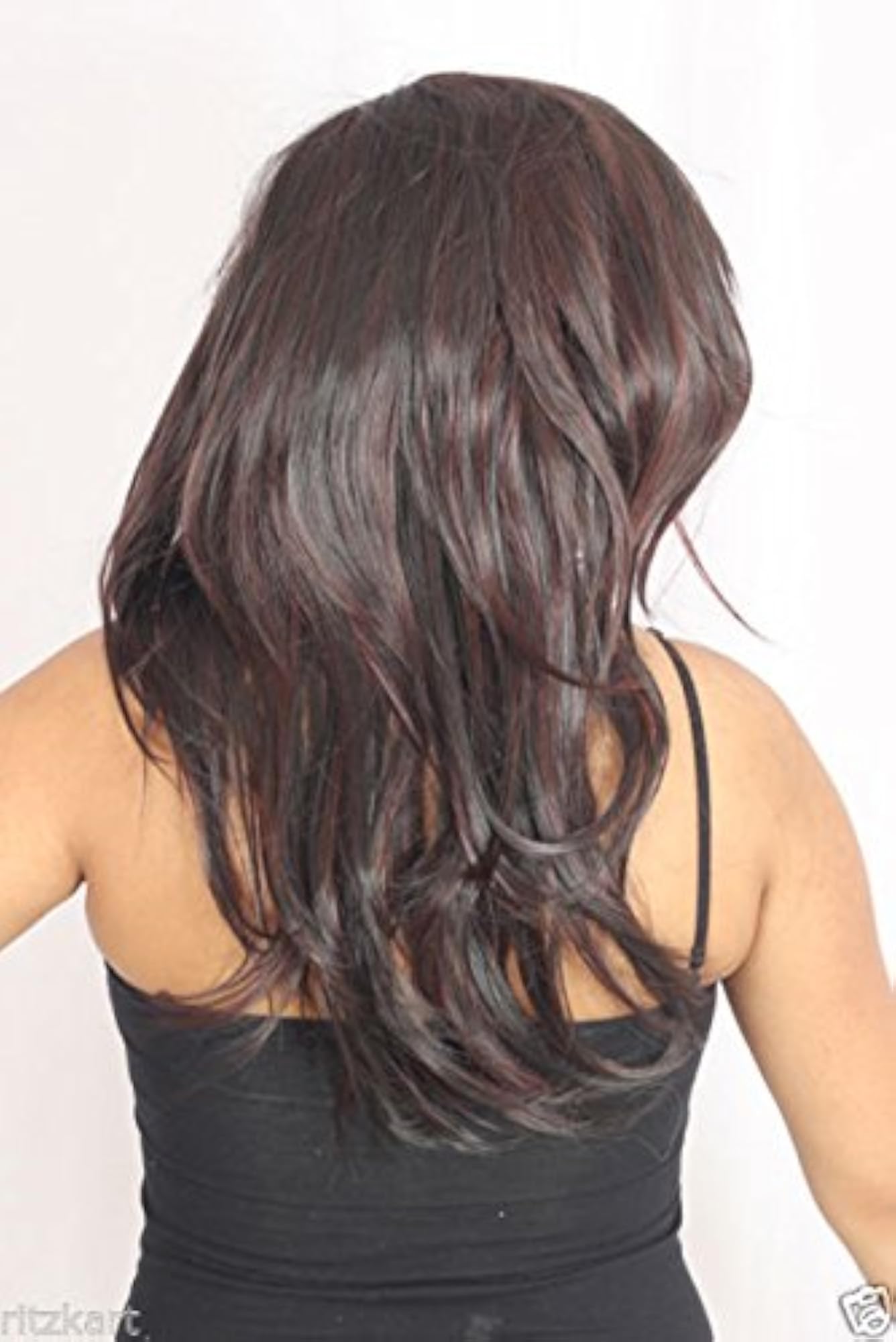 Women's Human Feeling Black Hair Wig, Natural Look