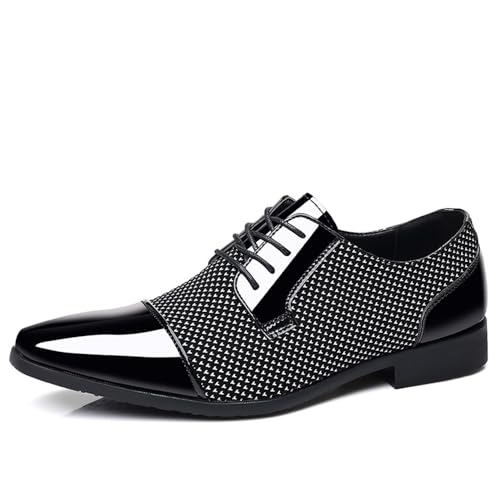 Men's Patent Tuxedo Dress Shoes Classic Lace-up Formal Business Shoes Oxfords3