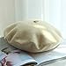 Automne Hiver Chapeau Épais   Bérets Femmes Peintre Chapeau   Filles Bérets Femme Chaude Bonnet De Marche Bonnets -beige-1-kids 49-53cm