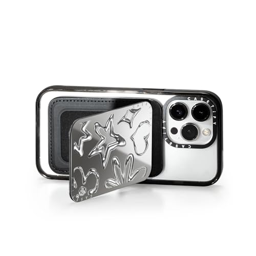 [CASETiFY] Snappy™ カードホルダースタンド MagSafe対応 - Chrome Doodles - シルバー