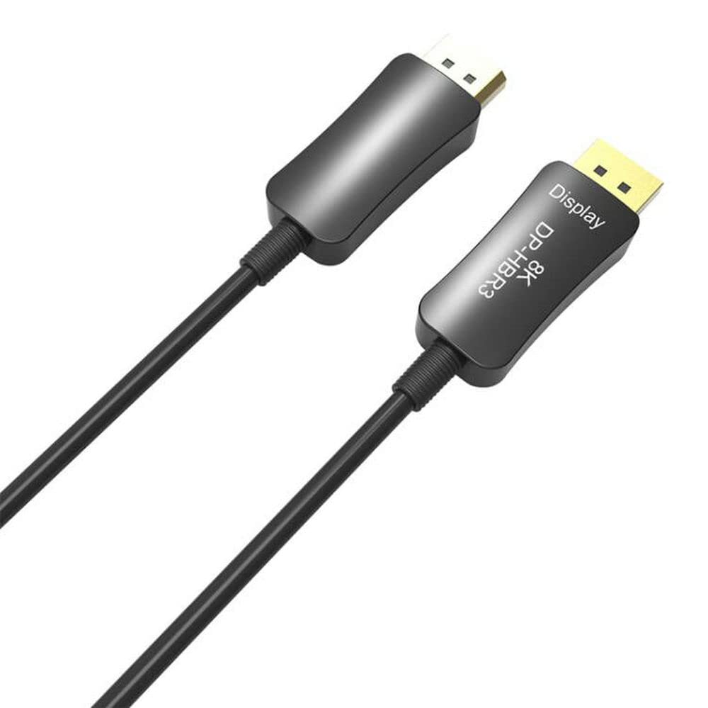 Cavo in fibra da DP a DP maschio a maschio, 32 Gbps, ad alta velocità, 8 k@60 hz, 4 k@140 hz, DP 1.4, porta display per videoproiettore, host PC, scheda grafica 8 metri