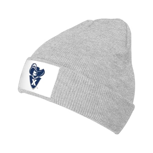 Fsugnioe Xavier University Wool Cap for Men and Women Lined Knit Warm Hats Cool Hat Warm Outdoor Hat Gray
