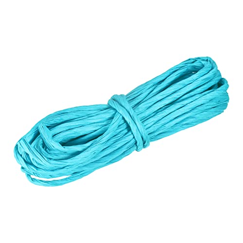 Meccanixity Raffia Paper Craft Rope Packing Rope 8.7 Yards Handmade Twisted Paper Craft String/Cord/Rope For Diy Decoration Gift Packaging Lake Blue #TOP9
