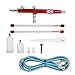 Zestaw aerografu, zestaw do malowania aerografem Zestaw pistoletu do malowania natryskowego Zestaw 0,3 mm Airbrush, do tatuaży na tort z rękodziełem artystycznym(czerwony)