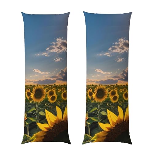 Housse de coussin de corps tournesol pour chambre esthétique et douce - 2