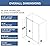 CVRGV 56-60" W×58" H Frameless Single Sliding Tub Door, Bypass Bathtub Shower Door with 5/16" (8mm) Clear SGCC Tempered Glass, Reversible Installation, Matte Black Finish