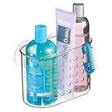iDesign Plastic Suction Shower Caddy Basket Thumb #3
