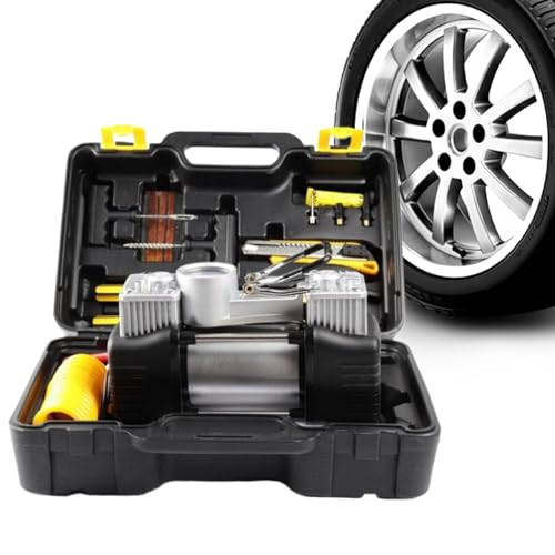 para compresor de aire | Suministros para equipos de reparación de automóviles - Compresor de 12 V multiusos para emergencias viajes coche bicicleta moto