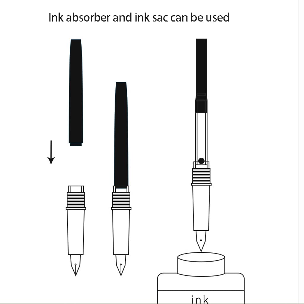 Penna stilografica for la Scrittura di Scrittura fluida Penna stilografica a Stirpe riccazzabili nei Prodotti for Ufficio Flusso di Pennello Flusso Fluido Migliori Regali for Regalo esecutivo