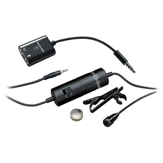 Microfone de Lapela Audio Technica Atr3350is Omnidirecional Condensador Com Bateria - ATR3350xiS