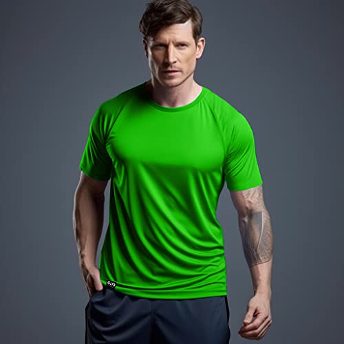 Kit com 3 Camisetas Masculinas Dry Fit Básicas Academia Treino Exercício - Slim Fitness - Preto - Br