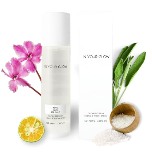 Image of In Your Glow Fabric & Room Mist Spray- Long-Lasting Clean Scent, Unisex Luxury Fragrance & Odor Eliminator, 100ml- N001 YUZU SEA SALT