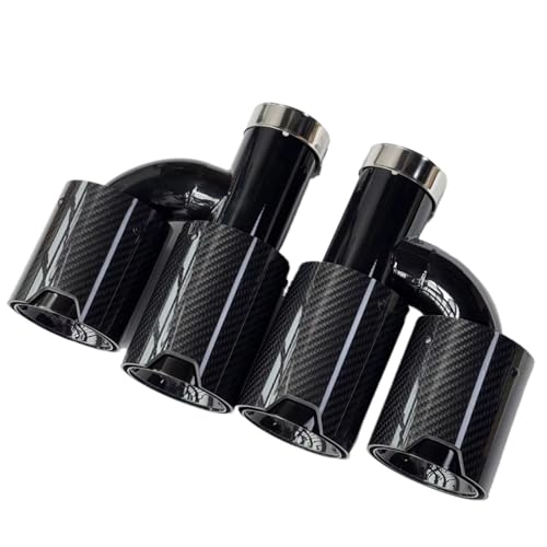 Embout d'échappement en carbone pour BMW : double sortie en H style sport