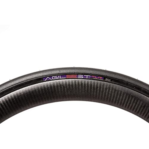 Panaracer Agilest TLR Folding Road Tyre: Black/Black 700x25c - Image 3