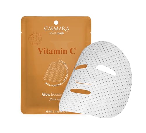 Casmara | Unidad individual mascarilla facial Vitamina C | Glow Booster Sheet Mask | Ilumina y revitaliza tu piel | 1x18ml
