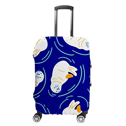 Housse de transport pour bagages lavable - Protection de valise voyage à motif lions de mer
