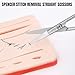 Suture Stitch Scissors with Delicate Hook Surgical Nursing Medical Scissors Perfect for Suture Removal, First Aid, EMS Training Premium Quality Instrument- Stainless Steel (Straight, 13CM)