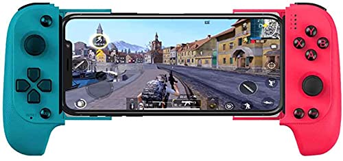 FGDFGDG Gamepad de Bluetooth inalámbrico, Controlador móvil, Controlador de Juego retráctil Conexión telescópica Clip Joystick para Android iOS-Compatible,Azul Cover