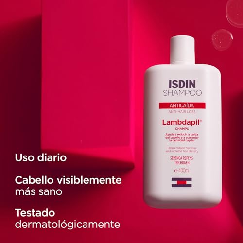 Miniatura 4 de Isidn Pack X2 Lambdapil Champú Anticaída 400 Ml, 25 De Descuento, Ayuda A Reducir La Caída Excesiva Del Cabello Y A Aumentar Su Densidad
