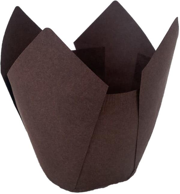 5000 Cápsulas para Magdalenas, Muffins, Ø5x3,5/6cm, Color Marrón, Moldes para Hornear, Cupcakes, Eventos, Pastelerías, Catering