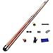 DENGS Kij bilardowy z litego drewna, kij bilardowy bilard 1/2, 147 cm, końcówka 12,75 mm, 19 uncji, z przedłużonym uchwytem, amerykańska dziewięć kula/B / 147 cm