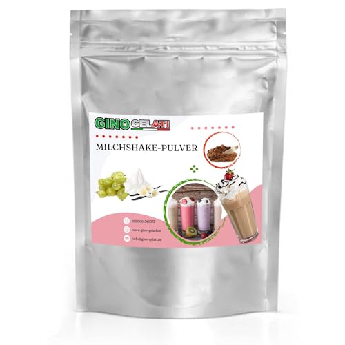 Gino Gelati Vanille Milchshake Pulver, schnelle und einfache Zubereitung, verschiedene Sorten verfügbar, natürliche Aromen, für Gastronomie und private Küche geeignet (10 Kg, Vanille Stachelbeere)