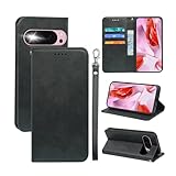 Awubaige For Google Pixel 10 / 10 Pro 用の ケース 手帳型 カバー 手帳型 スマホケース 携帯カバー 財布型 高級 PUレザー カード収納ケース マグネット式 スタンド機能 360度保護 耐衝撃 ケース 人気 ビジネスエレガンスの融合 手帳型ケース (ブラック)