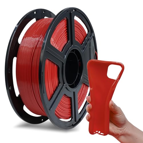 Flashforge PLA Flexible 1.75 mm 3D Printer Filament, 3D Printing Filaments 1kg Spool-Dimensional Accuracy +/- 0.02mm, En