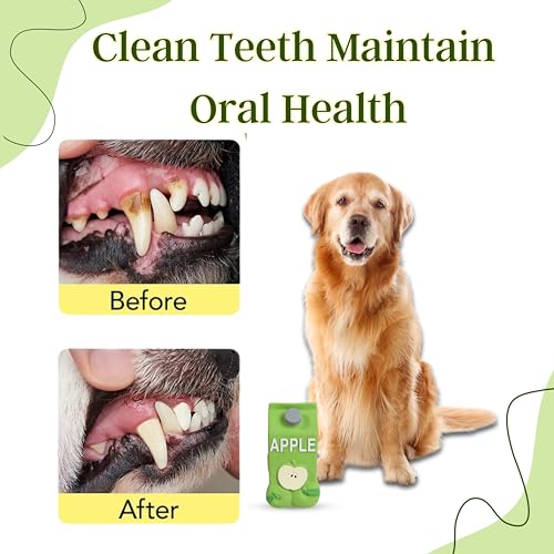 Image of Foodie Puppies Natural Latex Squeaky Play Drink Chew Toy - (Apple Juice Toy) for Small to Medium Dogs | Durable, Interactive, Fetch & Chew Safe Play Toy | Reduce Separation Anxiety