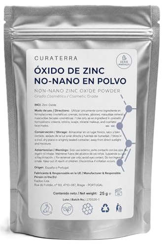 Nicht-Nano-Zinkoxid Kosmetikpulver 99% Rein 25g Feines Pulver für Seifen Cremes Deodorants und DIY-Kosmetik Äußere Anwendung