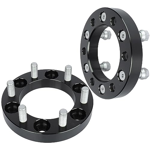 BRTEC 1in 6x5.5 Wheel Spacers, 2pcs 6x139.7 M14x1.5 Studs 108mm