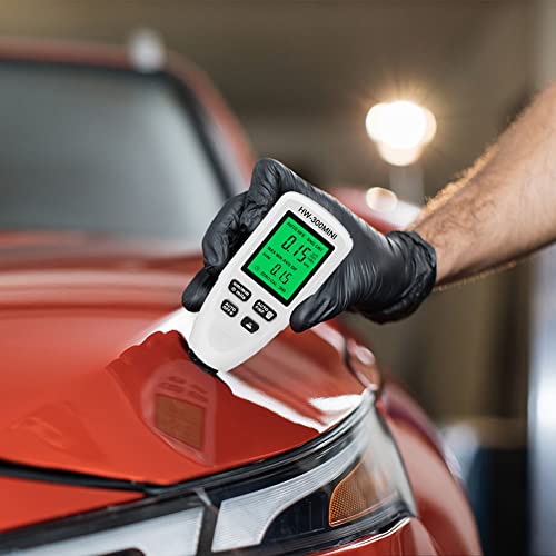 Medidor Digital de Espesor HW300MINI para Pintura de Autos, Herramienta de Medición de Capa de Pintura Color Blanco miniatura 6