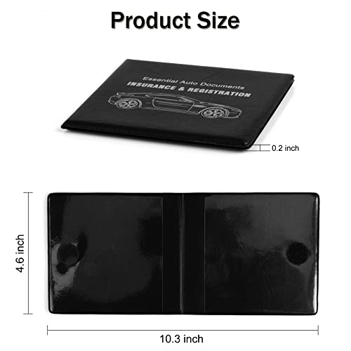 image for UYYE Car Registration and Insurance Card Holder, Vehicle Glove Box Car