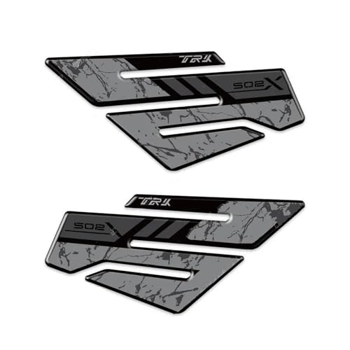 Autocollants de protection latérale pour réservoir de moto Benelli TRK502X 2017-2024 en résine Couleur 3