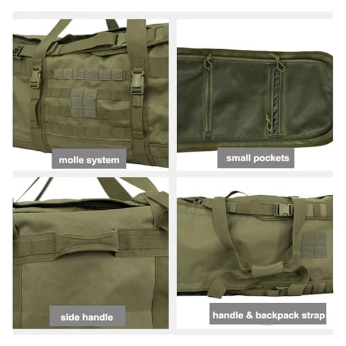 106L Luggage Duffel Bag Camping Backpack Tactical Large Bags Men's Hiking Travel Mountaineering Trip Utility Gym Weekend Duffle(Black)4