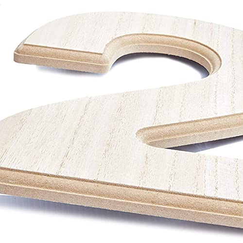 Unfinished Wood Number 2 For Crafts (12 In) #TOP3