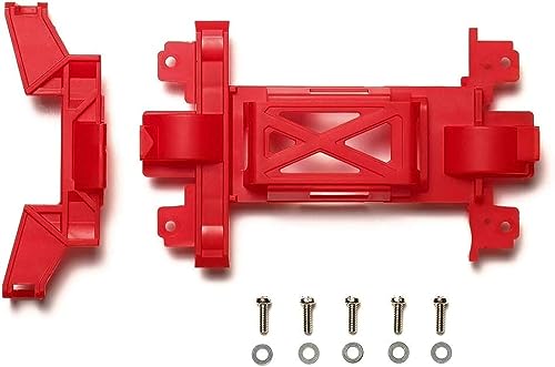 Couvre-vitesse renforcé Tamiya pour châssis MS rouge de mini 4WD
