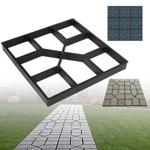 Moule à pavés en béton réutilisable carré 40x40 cm pour allée