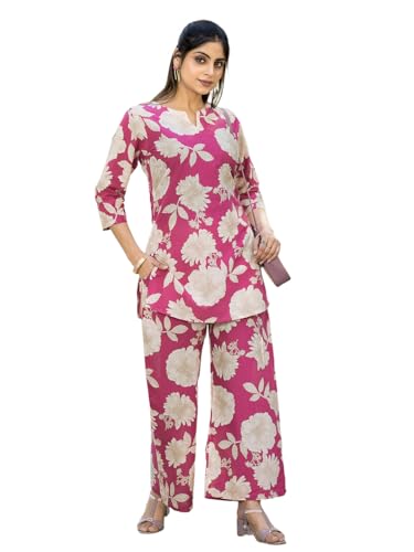 Image of Tee Projekt Cotton Ethnic Wear Co Ord Set for Women | Travel Co Ord Set for Women