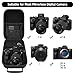 HESPLUS Hard Travel Carrying Case Compatible with Sony Alpha 7 II III IV/7R V/Sony a7 ILCE7M3 Full-Frame Mirrorless Camera and Cable, Charger, Battery, SD Card and Other Accessories, Black (Case Only)