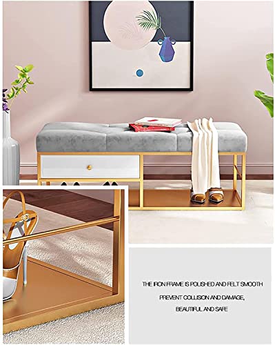 Banc à chaussures pour optimiser un petit couloir avec rangement - 7