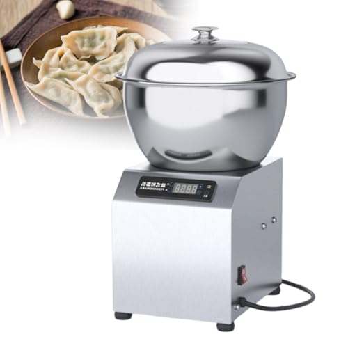 IqdZynx Amasadora Profesional de 2200 W para panadería, amasadora en Espiral con Temporizador, Recipiente de Acero Inoxidable, máquina de amasar con Avance/Retroceso de 5 a 8 kg. 5KG/11QT