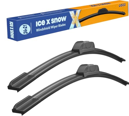 Image of 24 inch+21 inch Water Repellent Windshield Wiper Blades Replacement for Honda Pilot 2008-2003 Dodge Charger 2020-2011 Chevy Camaro 2014-2010 Chrysler 300 2020-2011 Odyssey 2004-1999 AND MORE