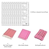 Lash Lift Kit – Professional Eyelash Perm Kit accessory with 30 pairs lower lash pads, 100 pcs microhead cleaning swabs, 50 pcs flocked cleaning swabs, 50 pcs lash brushes - Image 3