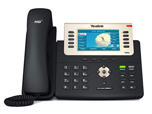 Yealink Telefone IP Gigabit SIP-T29G, fonte de alimentação não incluída