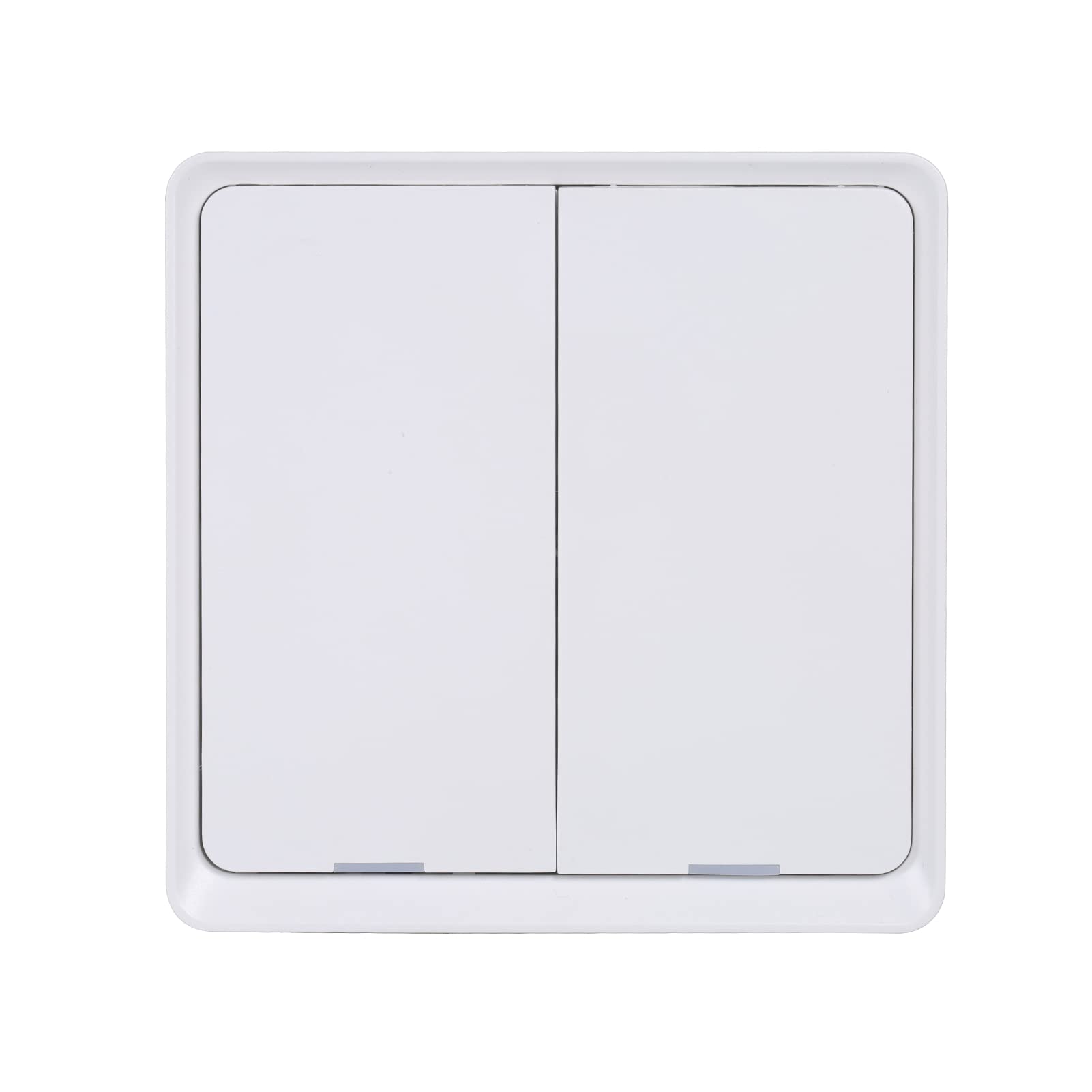 HEIMAO scene button, 2 Gang Smart Light Switch 2.4Ghz Light Switch Compatible with and Home with Schedule Timer Single-Pole