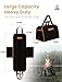 YOHOOLYO 2 In 1 Firewood Carrier, Waxed Canvas Large Fireplace Log Carriers Heavy Duty Firewood Tote Bag Log Holder with Handles Strap for Fireplace Indoor Outdoors Camping