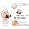 BGRYCN Seni Finti realistici in Silicone, Design con Scollo Rotondo, Aspetto Naturale, per travestiti e Cosplay,Giallo,C Cup